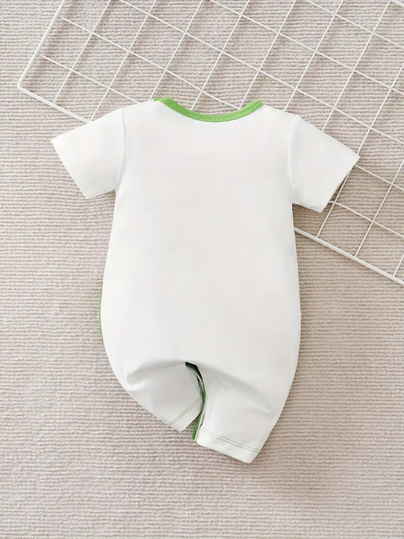 Cute Green Crocodile Baby Romper