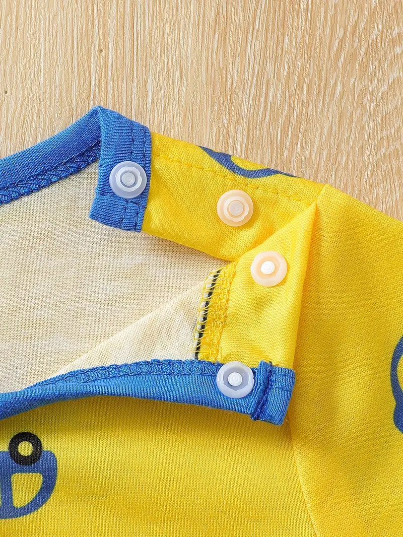 Bodysuit with Blue Collar Edges