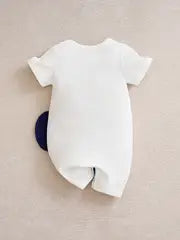 pc Cute Cartoon Elephant Print Baby Bodysuit