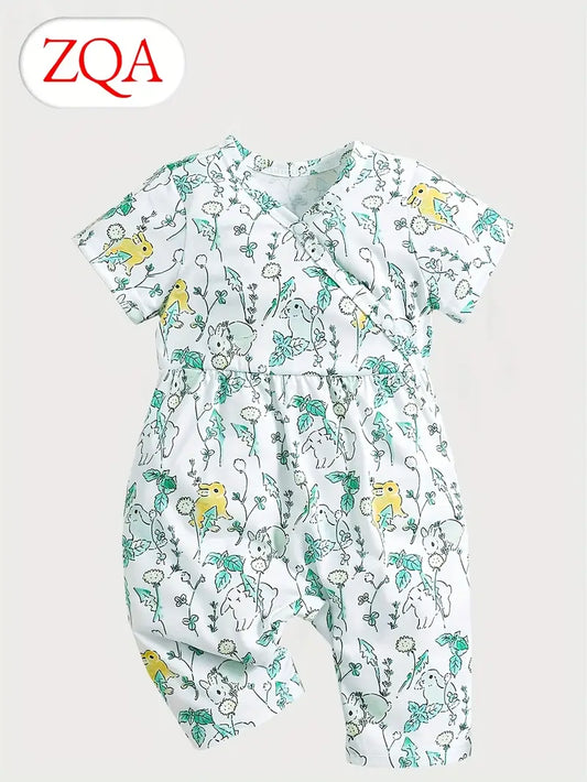 Infant's Lovely Bunny Allover Print Bodysuit