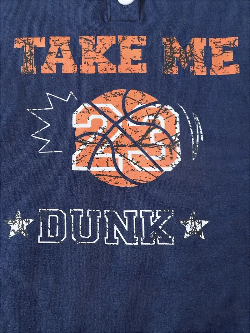 Baby Boys' Basketball Print Romper