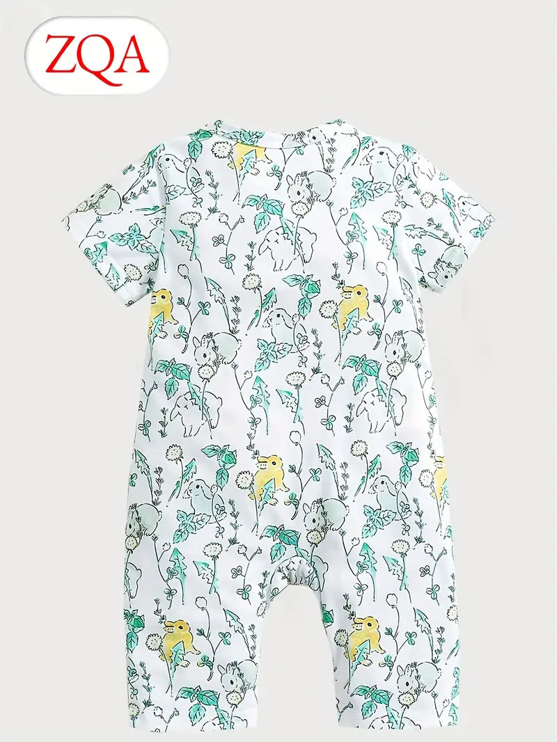 Infant's Lovely Bunny Allover Print Bodysuit