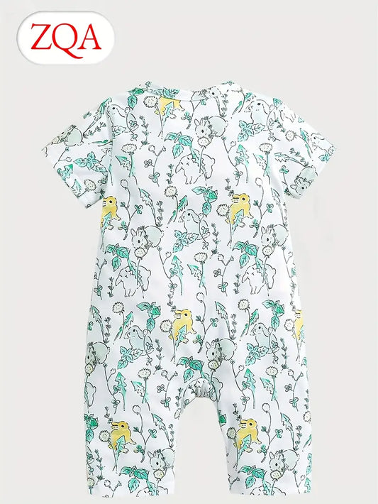 Infant's Lovely Bunny Allover Print Bodysuit