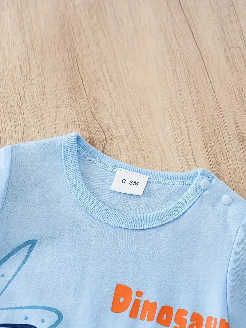 Baby Boys' Summer Dinosaur Romper